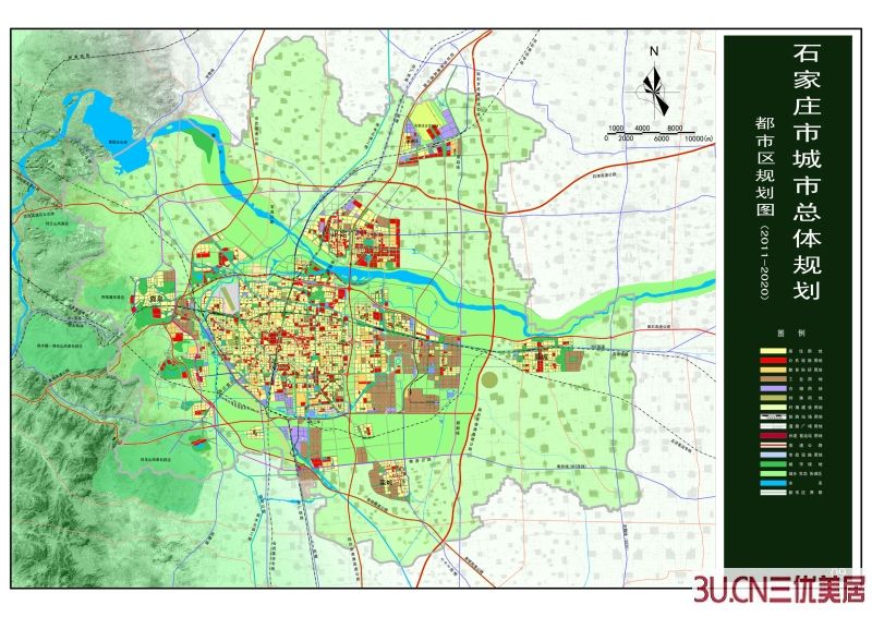 石家庄市都市区规划图